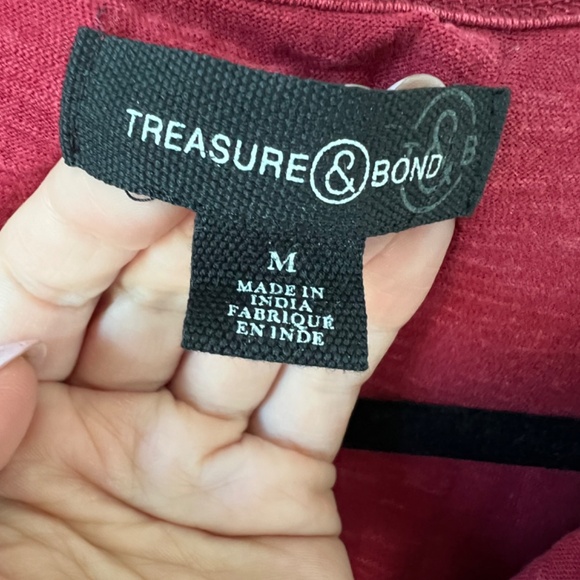 Men's Treasure & Bond Red T-Shirt - Picture 3 of 4